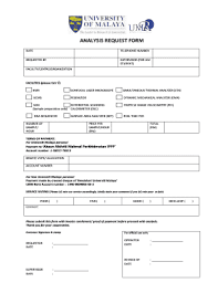 The university of malaya (um) is offering two kinds of accommodations (the residential college and. Fillable Online Umresearch Um Edu Analysis Request Form University Of Malaya Umresearch Um Edu Fax Email Print Pdffiller