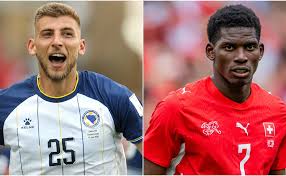 In which city and stadium are Switzerland vs Bosnia and Herzegovina playing today?