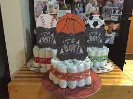 All Star Sports Baby Shower Cakes Sports Baby Shower Football Baby Shower Basketball Baby Shower