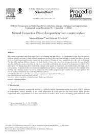 Pdf Natural Convection Driven Evaporation From A Water Surface