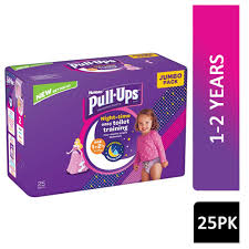 Check spelling or type a new query. Huggies Night Time Pull Ups Training Pants Girls 1 2 Years 25pk Online Pound Store