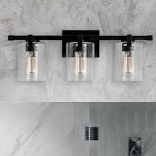 Check spelling or type a new query. 17 Stories Hicklin 3 Light Dimmable Vanity Light Modern Bathroom Light Fixtures Black Bathroom Light Light Fixtures Bathroom Vanity