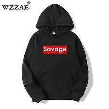 2018 New 21 Savage Hoodies Man Parody No Heart X Savage 1 1 Letter Print Hoodie Sweatshirt Suprem Hip Hop Hooded Long Sleeves Hoodies Men Sweatshirts Hoodie Hoodies