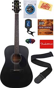 Matte Black Acoustic Electric Guitar Jasmine Acoustic Guitar Matte Black Bundle With With Strings Strap Tuner Guitar Acoustic Matte Black