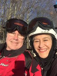 Sharing a vintage skislope photo in a Skiers over 60 community