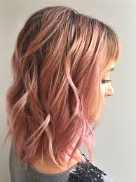 Pink Hair Rose Gold Hair Peach Hair Fun Hair Colors Medium Length Hair Pink And Blonde Hair Pastel Pink Hair B Peach Hair Cool Hair Color Rose Gold Hair