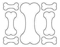 Printable Dog Bone Template Dog Crafts Craft Patterns Dog Template