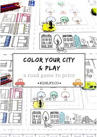 Color Your City And Play With It Maps For Kids Map Activities Activities For Kids