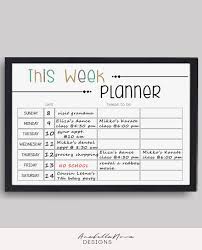 Wall Family Planner Printable Family Organizer Monthly Etsy Family Planner Family Organizer Family Organization Wall