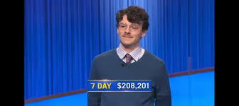 Harrison Whitaker, a 27-year-old Terre Haute North H.S. graduate, is one of  just 19 players to ever win at least 10 games on "Jeopardy!"