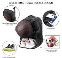 Basketball Bag Basketball Backpack With Ball Holder & Shoe Compartment -  30L Sports Bag For Basketball, Soccer & Gym Sports Bag With Separate Ball  ...