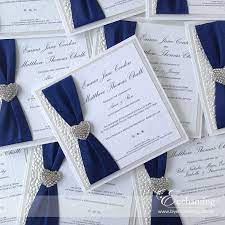 Navy Wedding Invitations For Emma Matthew Homemade Wedding Invitations Navy Wedding Invitations Handmade Wedding Invitations