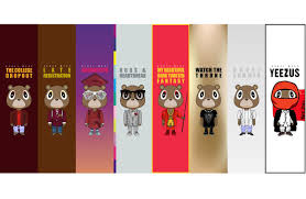 Kanye West My Beautiful Dark Twisted Fantasy Album Cover Original Evolution Of The Kanye West Bear Kanye West Bear Kanye West Graduation Kanye
