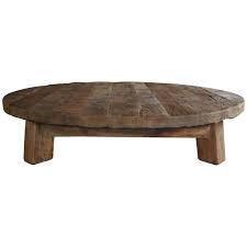 Modern low coffee table solid oak, nathan lindberg bench, daybed, pedestal e. Extremely Large Natural Cleaned Solid Oak Round Coffee Table Low Table At 1stdibs