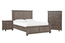 3.3 out of 5 stars with 7 ratings. Jaxon Grey Queen Panel 3 Piece Bedroom Set Living Spaces