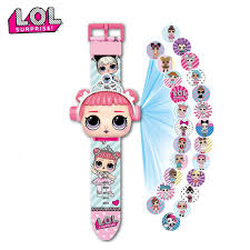Lol Bebekler Surpriz 3d Projeksiyon Bilek Saatler Dijital Kol Saati Silikon Izle Karikatur Cocuk Saatler Anime Figuru Hediyeler Oyuncak Bebekler Aliexpress