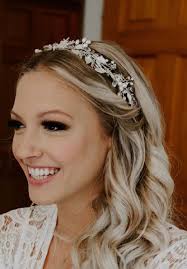 Rose Gold Hair Vine, White Gold Leaf Hair Vine, Rose Gold Wedding Hair  Accessory, Rose Gold Bridal Wreath, Rhinestone Hair Vine, Hair Crown