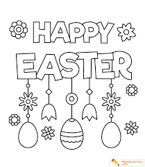 The tradition to offer eggs dates back to antiquity. Happy Easter Coloring Page 01 Free Happy Easter Coloring Page