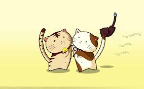 Set cute dog and cat wallpaper for desktop 1600x900. Anime Cats Wallpapers Wallpaper Cave