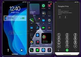 Tampilan ui fres di bagian atas bar dengan tampilan baterai,wifi serta signal 5g yang keren,dial,kontak,sms,setting,aplikasi pihak ke 3 seperti whatsapp juga full modifikasi. Tema Vivo New Ios Iphone Xs Max Dark Untuk Vivo Kupas Habis