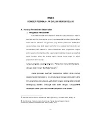 Khususnya dalam masalah yang terkait dengan nilai mahar dan resepsi perkawinan. Bab Ii Konsep Pernikahan Dalam Hukum Isl 1