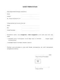 Data kesiapan siswa dalam pembelajaran tatap muka. Contoh Surat Pernyataan Orang Tua Siswa