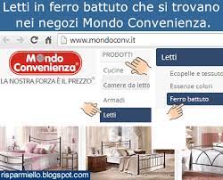 Comodini mondo convenienza 2017 foto design mag. Risparmiello Letti In Ferro Battuto Mondo Convenienza