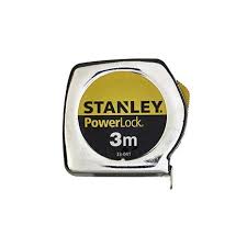 A tape measure or measuring tape is a flexible ruler used to measure size or distance. Stanley 1 33 218 Powerlock Tape Measure With Metal Case 3mx12 7 Mm 12 Pcs Mister Worker