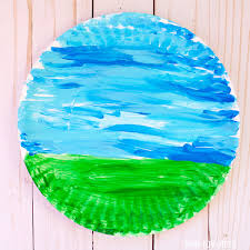 Love the look of watercolor paints and flowers? Flowers In The Garden Craft For Kids Spring Craft Idea