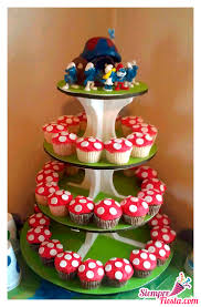 Increibles Ideas Una Fiesta De Cumpleanos De Los Pitufos Encuentra Todos Los Articulos Para Tu Fies Pitufos Fiestas Infantiles Comidas Para Fiestas Infantiles