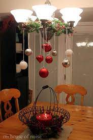 Decorating Chandelier Above The Dining Table 36 Creative Diy Christmas Decorations You Christmas Decorations Christmas Decor Diy Christmas Party Decorations