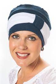 A Unique Style Made Of A Simple Turban With A Contrasting Band Cancer Headwear Chemo Hat Hair Loss Hats