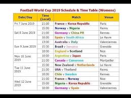 Эксклюзивные интервью и мнения экспертов, аналитика. Football World Cup 2019 Schedule Time Table Womens Youtube World Cup Reims Football