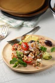 Mediterranean chopped salad with israeli couscous. Israeli Couscous Salad Simple Seasonal