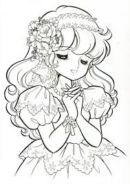 Anime Manga Coloring From Honey Angel Colouring Book Princess Coloring Princess Coloring Pages Vintage Coloring Books