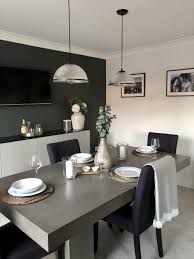 How To Style Concrete Dining Table In 2020 Dining Room Industrial Concrete Dining Table Dining Room Table