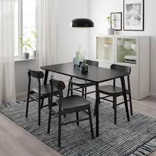 Lisabo Stol Czarny Dowiedz Sie Wiecej Ikea In 2020 Ikea Small Dining Table Farmhouse Table Chairs Table
