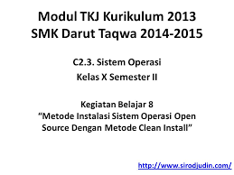 Modul tkj kurikulum 2013 revisi 2018. Modul Tkj Kurikulum 2013 Smk Darut Taqwa Ppt Download