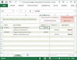 Download format jurnal mengajar guru smp mts kurikulum 2013 terbaru. T Akun Ledger Template Untuk Excel