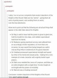 Writing Prompt The Knights Of The Round Table Aren T Anime Enough Writing Writing Prompts Funny