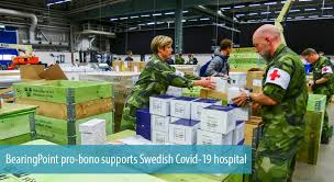 Este esfuerzo considera recursos por us. Bearingpoint Pro Bono Supports Swedish Covid 19 Hospital