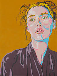 A fashion and editorial photographer turned painter, Ryan Michael Kelly  often works from his photos to inspire his graphic portraits. Discover  Ryan's work among 70 portraits that pop. https://bit.ly/Portraits-that-Pop (Art:  Ryan Michael