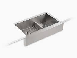 Dh is all for it but i have doubts about that divide. Vault Smart Divide Undermount Large Medium Kitchen Sink K 3945 Kohler Kohler