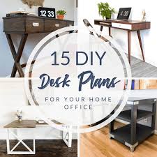 Are you struggling in finding ideas to build your own diy computer desk? 15 Diy Desk Plans To Build For Your Home Office The Handyman S Daughter