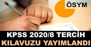 2018 tyt yks tercih i̇şlemlerinizi gerçekleştirmek için tıklayınız. Osym 2020 8 Kpss Tercih Kilavuzu Yayimlandi