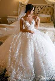 3d Floral Lace Wedding Dresses Vintage Ball Gown Wedding Dress Awd1456 Vintage Ball Gown Wedding Dresses Wedding Dresses Lace Ballgown Floral Lace Wedding Dress