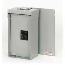 Circuit breaker boxes may not be installed in bathrooms, powder rooms, clothes closets or in any room where there is insufficient space for a worker to access and work on the box. 100 Amp Outdoor Main Breaker Load Centers Breaker Boxes The Home Depot