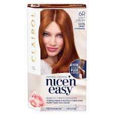A bit of bronzer on the collar bone will also complement the sunny auburn colors work best with medium to dark brown, or even black hair. Clairol Nice N Easy Permanent Hair Color 6r Light Auburn 1 Kit Target