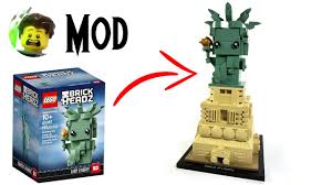 This was the first lego set to have sand green bricks. Lego Brickheadz Statue Of Liberty Base Youtube