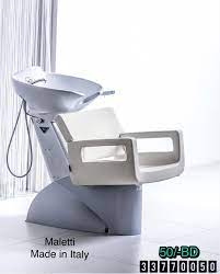 For Sale Maletti Salon Hair Wash Chairs Leather Model Paloma What 4335 Size 105x117x62 White Brown Color Excellent Condition Soap Dish Soap Holder